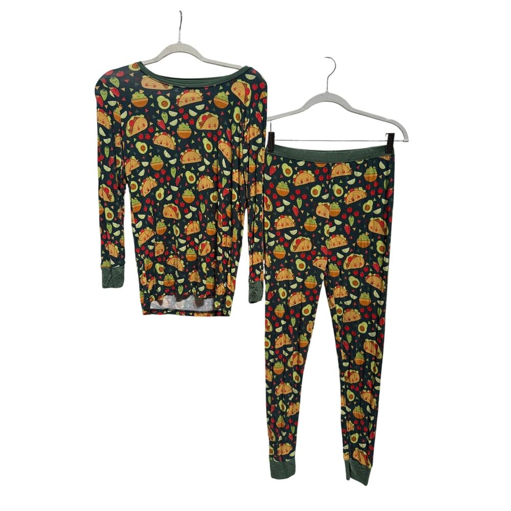 Little Sleepies Pajamas Youth 16 (could fit Women's XS) Taco Print
